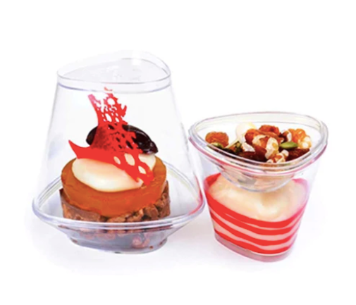 VASO ACRILICO CON TAPA 80ML (48X12UN)