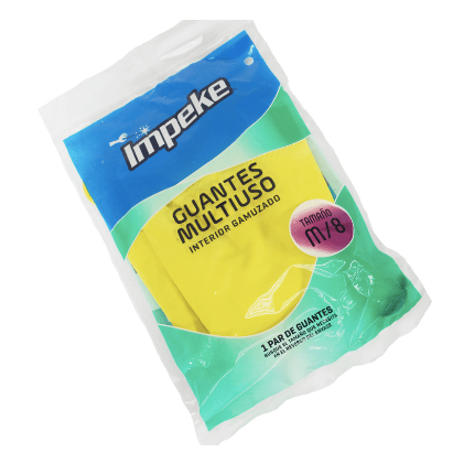 Guante Amarillo de ASEO Goma IMPEKE