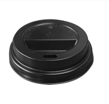 TAPA CAPUCCINO NEGRA 8 OZ PARA CAFÉ (20X50)
