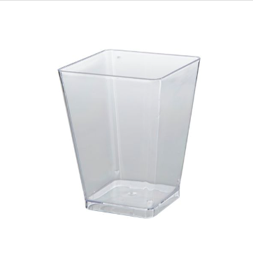 Vaso o Pote Acrilico 140 ml con Tapa (20x50un)